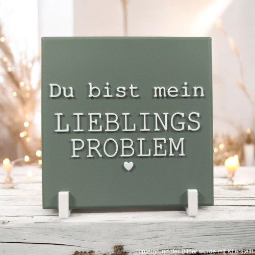 Statement Schild Du bist mein Lieblingsproblem 3D Druck